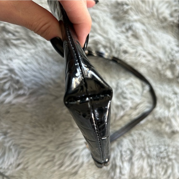 Coach Black Patent Leather Wristlet - Picture 11 of 11